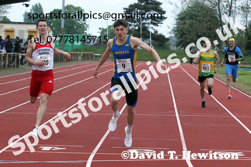 400 metres, 2021 North East Grand Prix No. 3, Monkton, Wednesday, june 2nd. Photo: David T. Hewitson/Sports for All Pics
